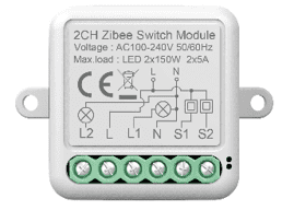 BOT Smart Zigbee stikalo Tuya CH15 z dvema gumboma