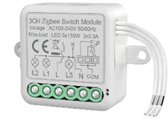 BOT Smart Zigbee stikalo Tuya CH15 s tremi gumbi