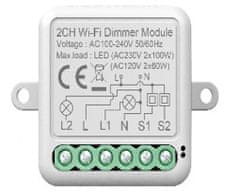 BOT Smart WiFi zatemnilnik Tuya CH17 z dvema gumboma
