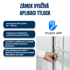 BOT Pametna ključavnica TTLock L2 srebrna podaljšana dolžina