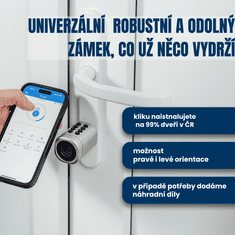 BOT Pametna ključavnica TTLock L2 srebrna podaljšana dolžina