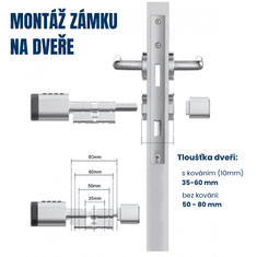 BOT Pametna ključavnica TTLock L2 srebrna podaljšana dolžina