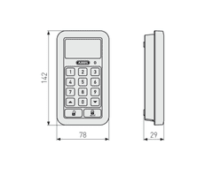 ABUS Brezžična tipkovnica HomeTec Pro CFT3100 srebrna