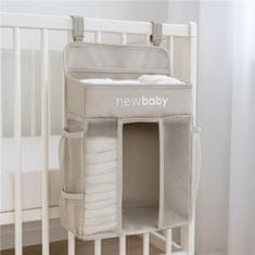 NEW BABY Organizator za otroške posteljice TinyTidy siva
