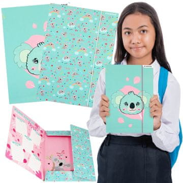 STARPAK KOALA Laminirana šolska mapa z elastičnim trakom A4 STARPAK