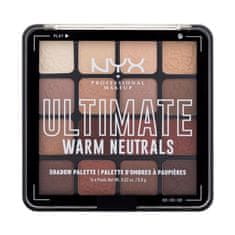 NYX Ultimate Warm Neutrals paletka senčil za oči 12.8 g