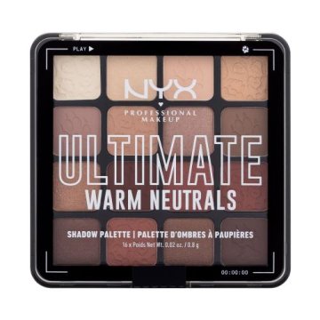 NYX Ultimate Warm Neutrals paletka senčil za oči 12.8 g