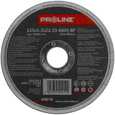 Proline REZNA PLOŠČA INOX T41 125x1,2x22 A60S 10KOM KOVINSKA EMBALAŽA PROLINE 44012P