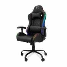 White Shark gaming stol INDIANAPOLIS-RGB črn