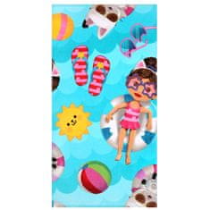 DreamWorks Gabby’s Dollhouse HITRO SUŠEČA se brisača za plažo, otroška kopalna brisača BOMBAŽNA 70x140 cm OEKO-TEX 
