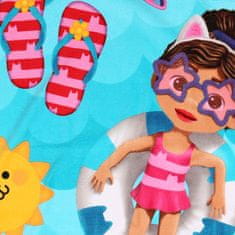 DreamWorks Gabby’s Dollhouse HITRO SUŠEČA se brisača za plažo, otroška kopalna brisača BOMBAŽNA 70x140 cm OEKO-TEX 