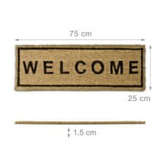 UNBRANDED Predpražnik "Welcome" 25 x 75 cm 