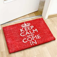 UNBRANDED Predpražnik "Keep calm and come in" rdeč 