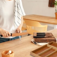 UNBRANDED Škatla za jedilni pribor iz bambusa 