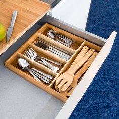 UNBRANDED Škatla za jedilni pribor iz bambusa 