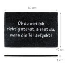 UNBRANDED Predpražnik kokos SPRUCH 