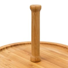 UNBRANDED 2-nadstropni pladenj iz bambusa 