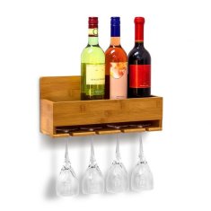 UNBRANDED Stojalo za vino z držalom za kozarec 