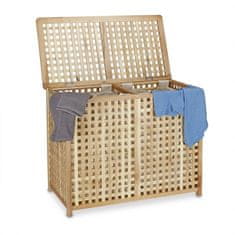 UNBRANDED Koš za perilo Duo oreh 