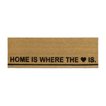 UNBRANDED Predpražnik iz kokosovih vlaken dolg "Home is ..."
