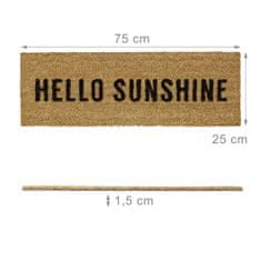 UNBRANDED Predpražnik iz kokosovih vlaken "Hello Sunshine" 
