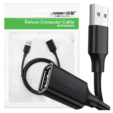 Ugreen UGREEN USB 2.0 KABEL 1,5 M PODALJŠEK ZA RAČUNALNIŠKE PERIFERIJE, ZDRUŽLJIV