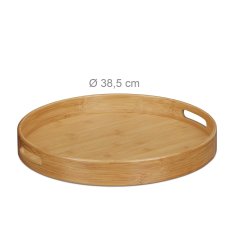 UNBRANDED Servirni pladenj Bamboo Round 