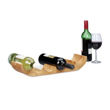 UNBRANDED Stojalo za vino iz bambusa 6 steklenic