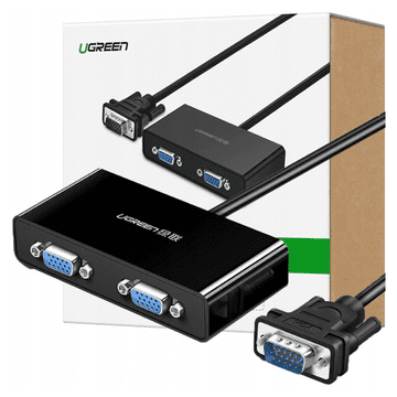 Ugreen UGREEN VGA SPLITTER NA 2X VGA 1M ZA TV RAČUNALNIŠKI MONITOR