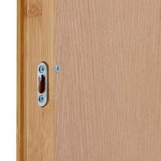 UNBRANDED Ogledalo iz bambusa s polico 