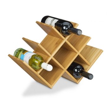 UNBRANDED Stojalo za vino iz bambusa