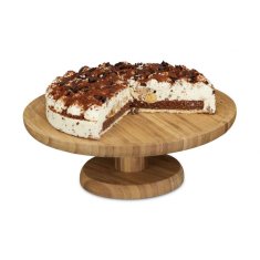 UNBRANDED Tortni krožnik na bambusovem dnu 