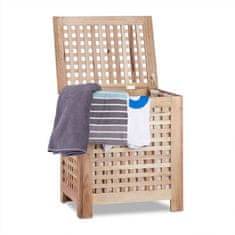 UNBRANDED Koš za perilo oreh 