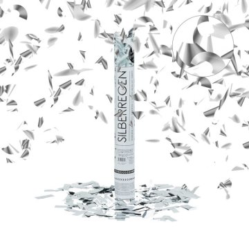 UNBRANDED Konfetni top 40 cm srebrn