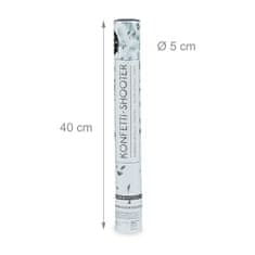 UNBRANDED Konfetni top 40 cm srebrn 