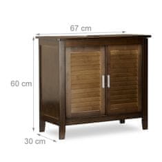 UNBRANDED Omarica za umivalnik rjava LAMEL 