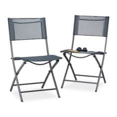 UNBRANDED Set zložljivih vrtnih stolov 2 