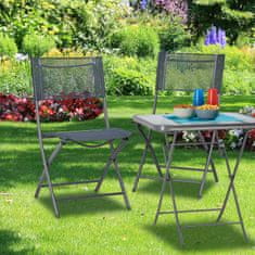 UNBRANDED Set zložljivih vrtnih stolov 2 