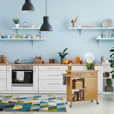 UNBRANDED Kuhinjski voziček z marmorno ploščo 