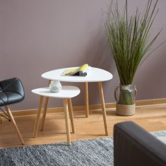UNBRANDED 2 jedilna miza v skandinavskem dizajnu 
