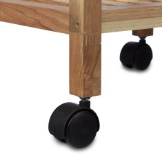 UNBRANDED Kopalniški regal s koleščki Wood 