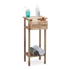 UNBRANDED Stranska mizica oreh s predalom 