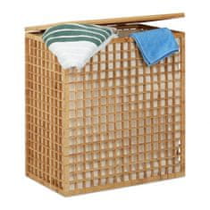 UNBRANDED Košara za perilo z 2 predelkoma 
