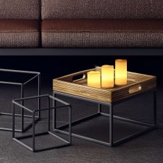 UNBRANDED Set 3 voščenih LED luči 