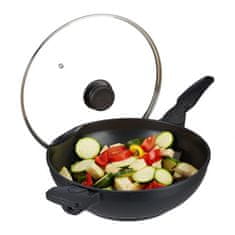 UNBRANDED Wok ponev s pokrovom 30 cm 