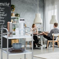 UNBRANDED Kovinski servirni voziček s 3 policami 