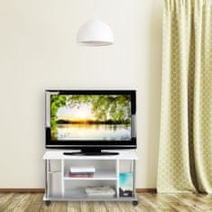 UNBRANDED TV mizica bela s koleščki 