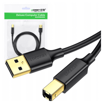 Ugreen UGREEN USB 2.0 A-B KABEL ZA TISKALNIK 1,5M NA RAČUNALNIK S POZLAČENIM PRIKLJUČKOM