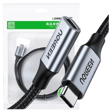 Ugreen PODALJŠEK UGREEN US372 USB-C 3.1 GEN2, 4K, 100 W, 1 M (ČRN)