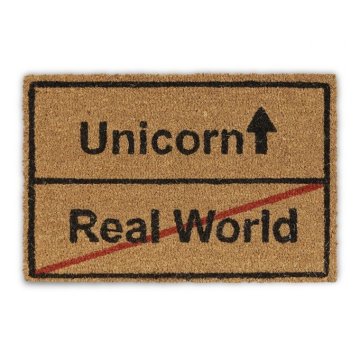UNBRANDED Predpražnik iz kokosovih vlaken Unicorn/Real World